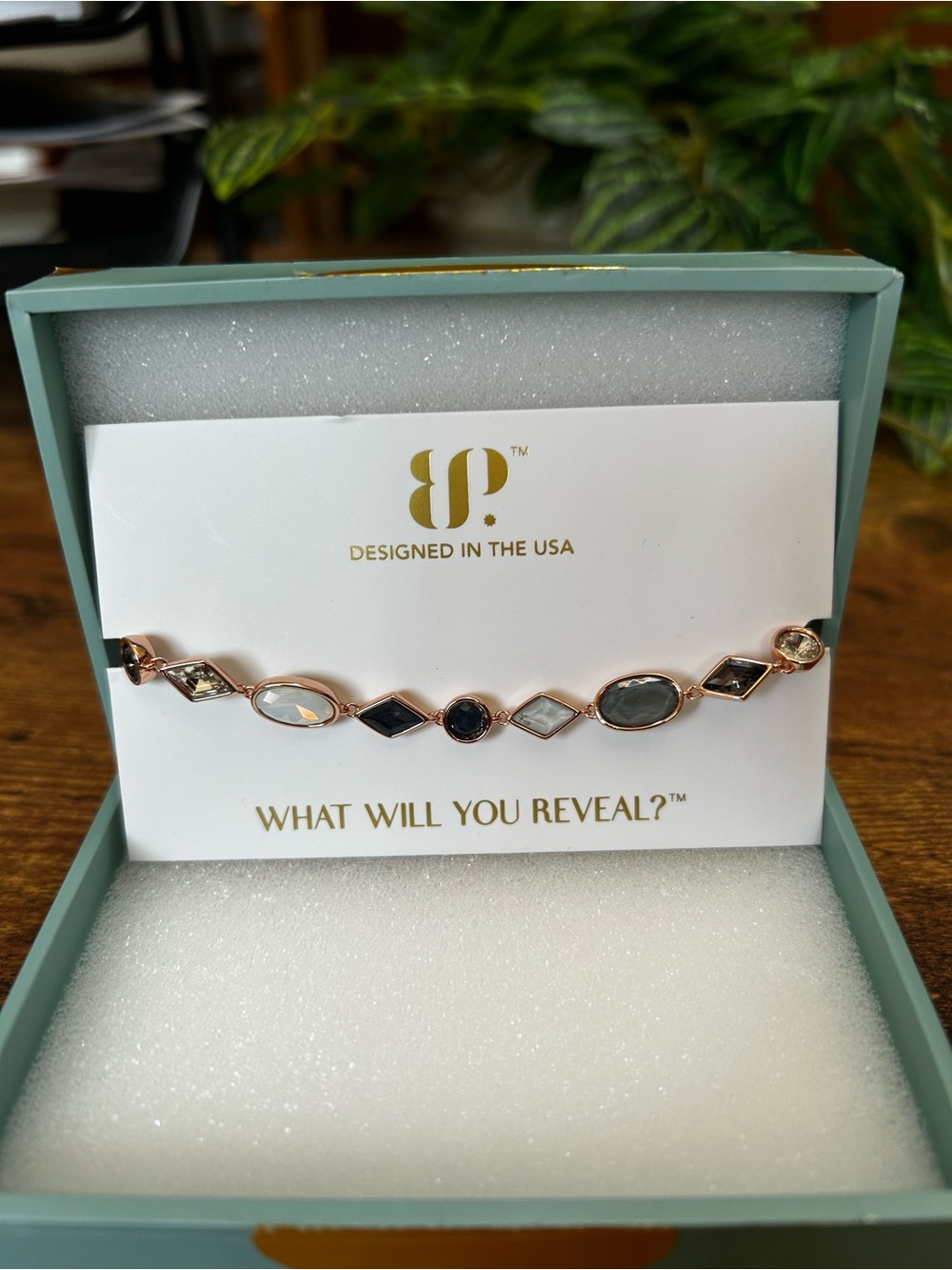 Bomb Party Jewel Candy “Next Stop Glamour” Rose Gold Bracelet